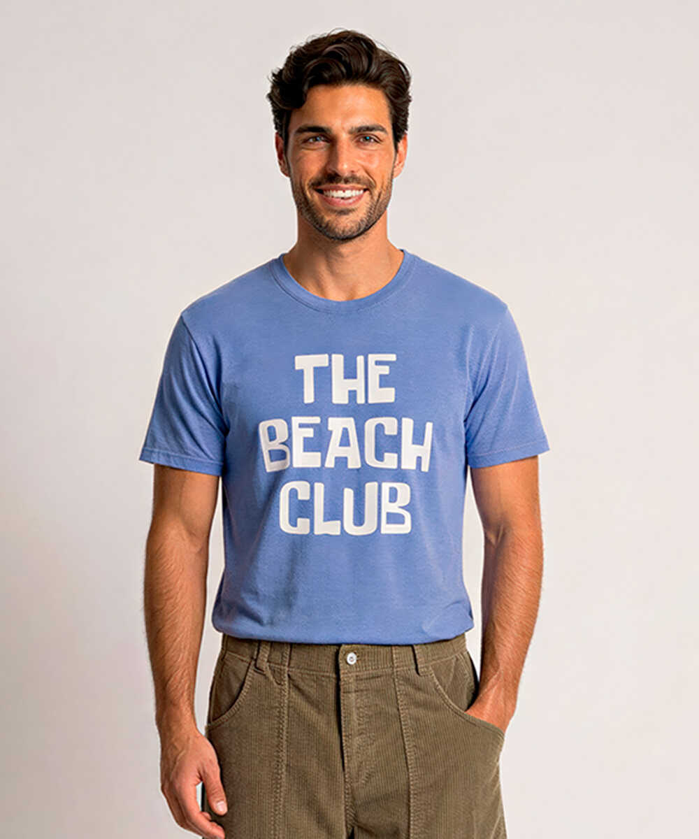 別注限定 THE BEACH CLUB ピグメントダイプリントTシャツ