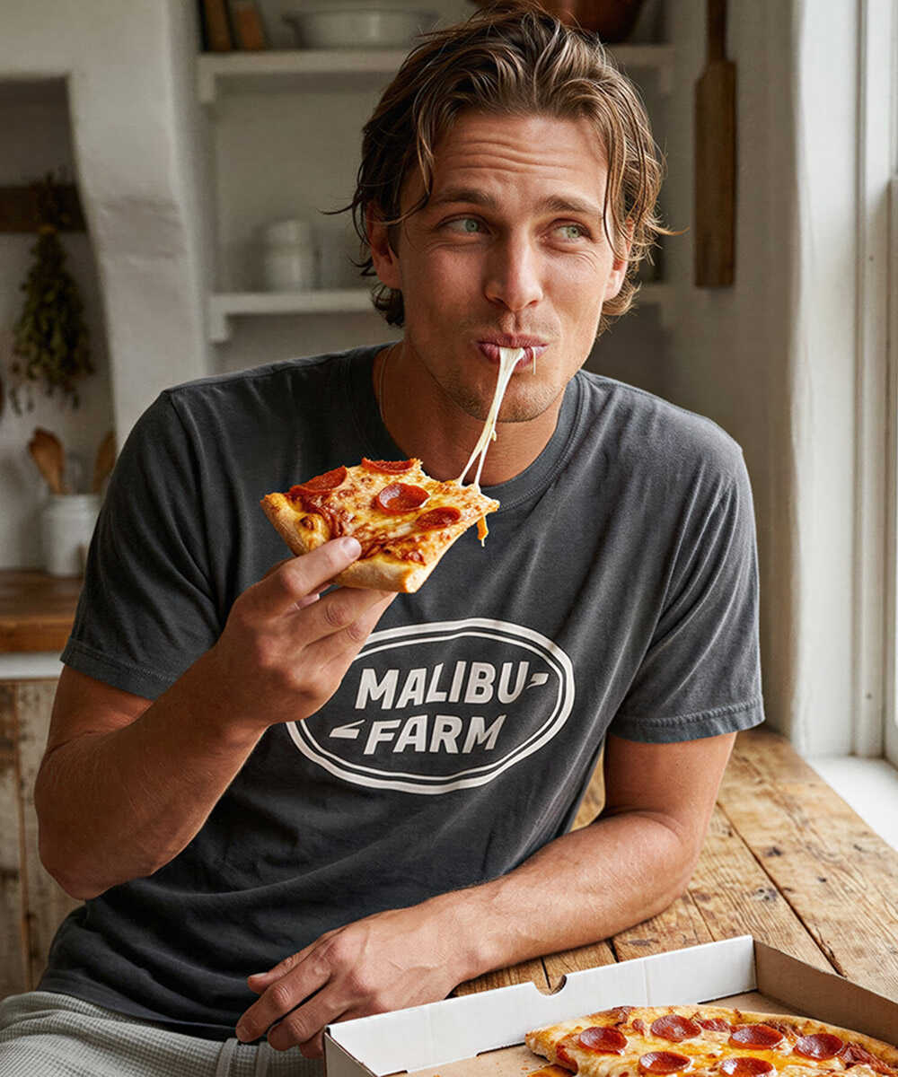 別注限定 パロディープリント ピグメントダイTシャツ