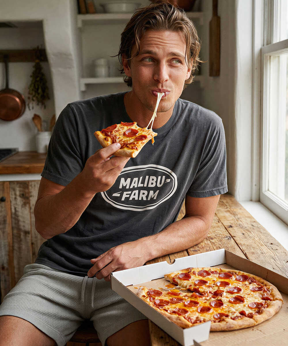 別注限定 パロディープリント ピグメントダイTシャツ
