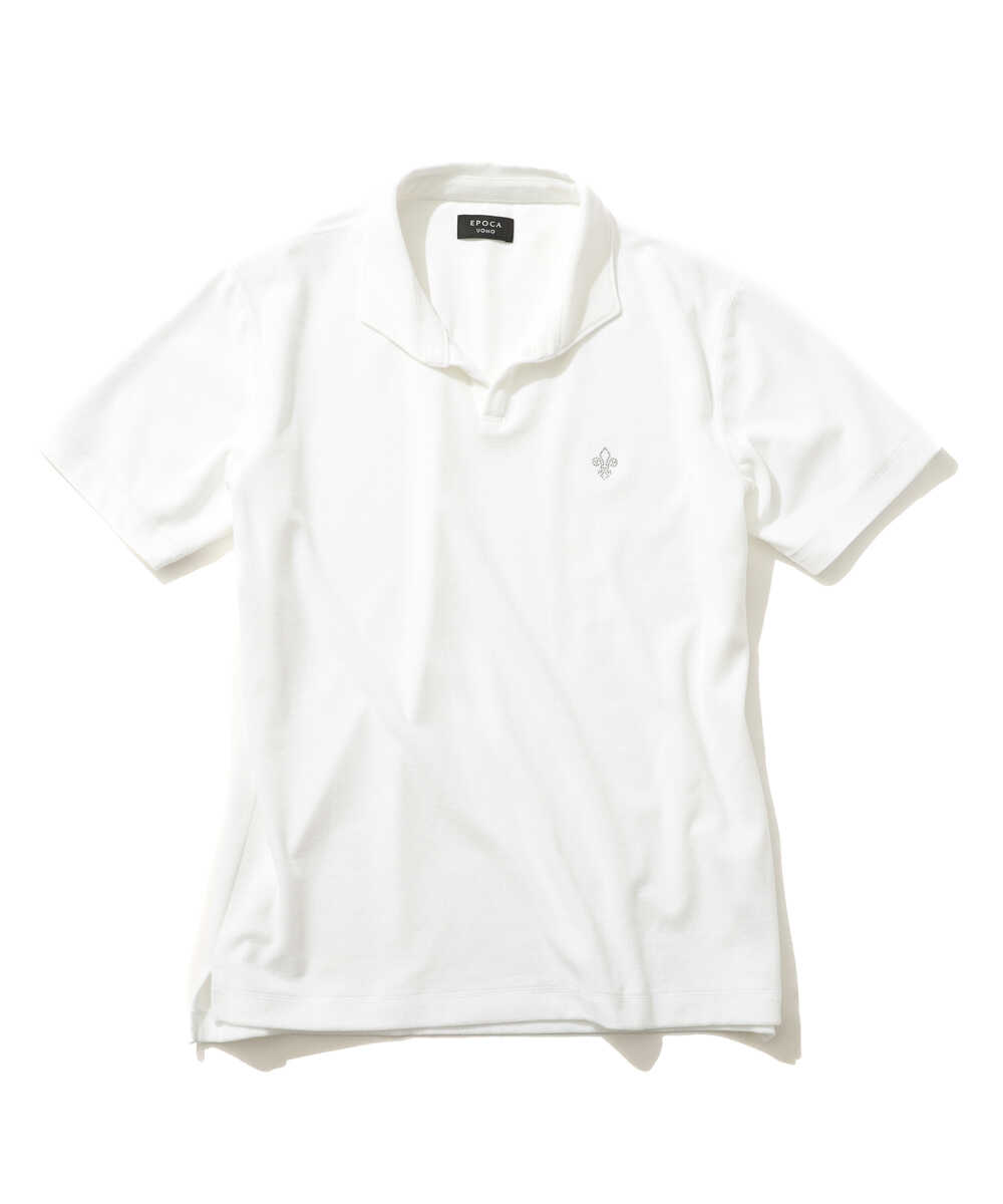 別注 ハイゲージ パイル地 スキッパーポロシャツ