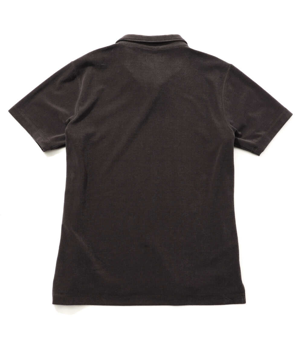 別注 ハイゲージ パイル地 スキッパーポロシャツ