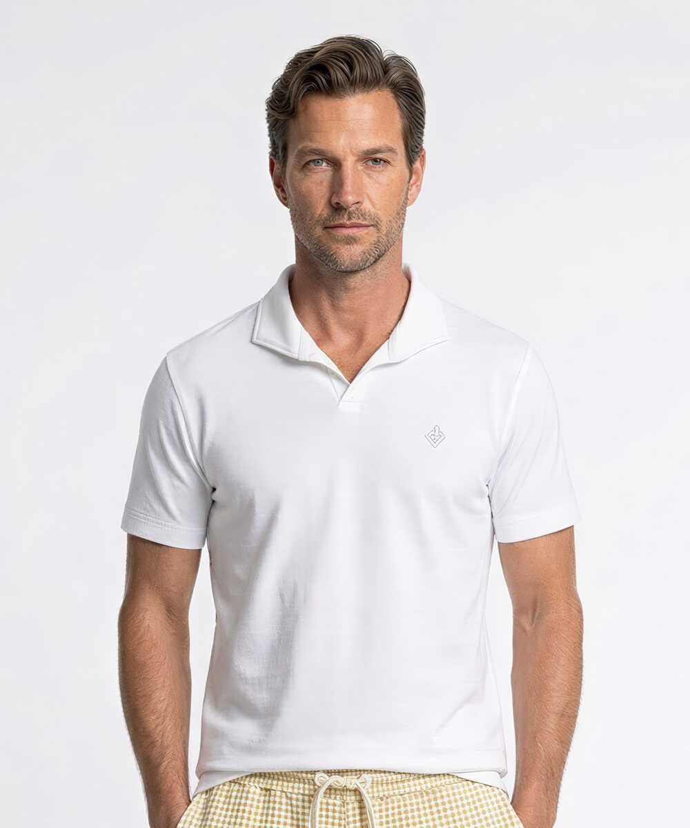 別注 ハイゲージ パイル地 スキッパーポロシャツ