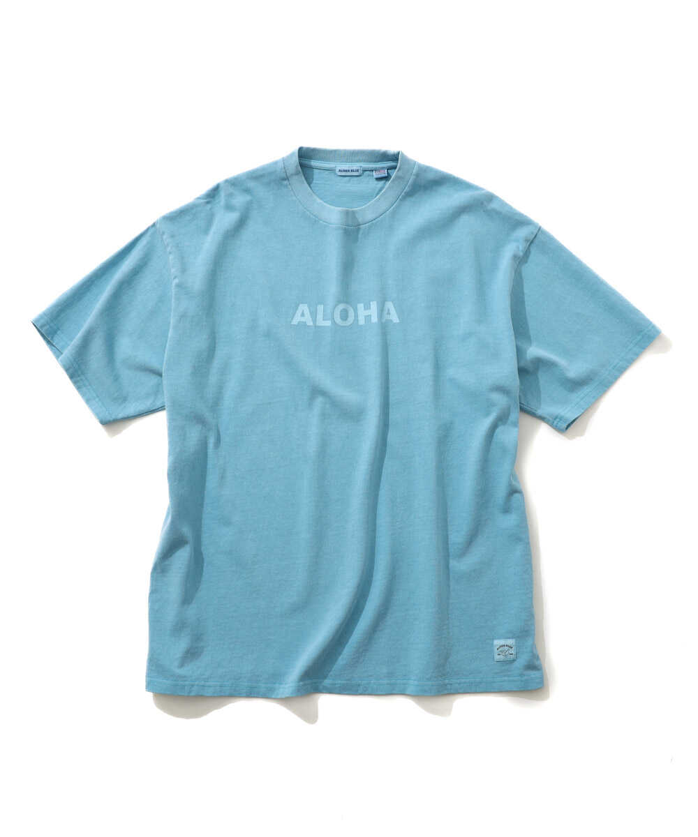 限定 ピグメントダイ ロゴプリントTシャツ