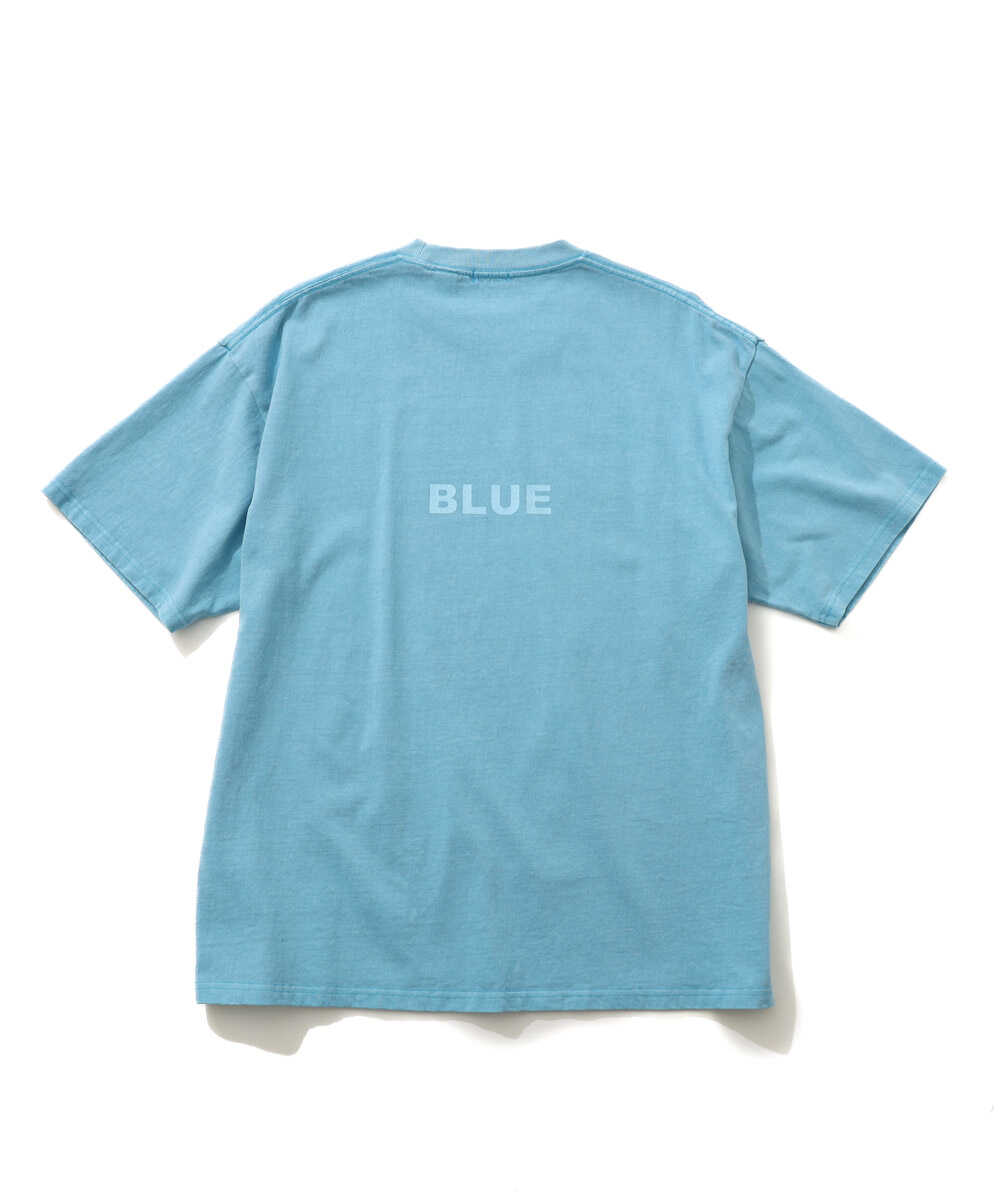限定 ピグメントダイ ロゴプリントTシャツ