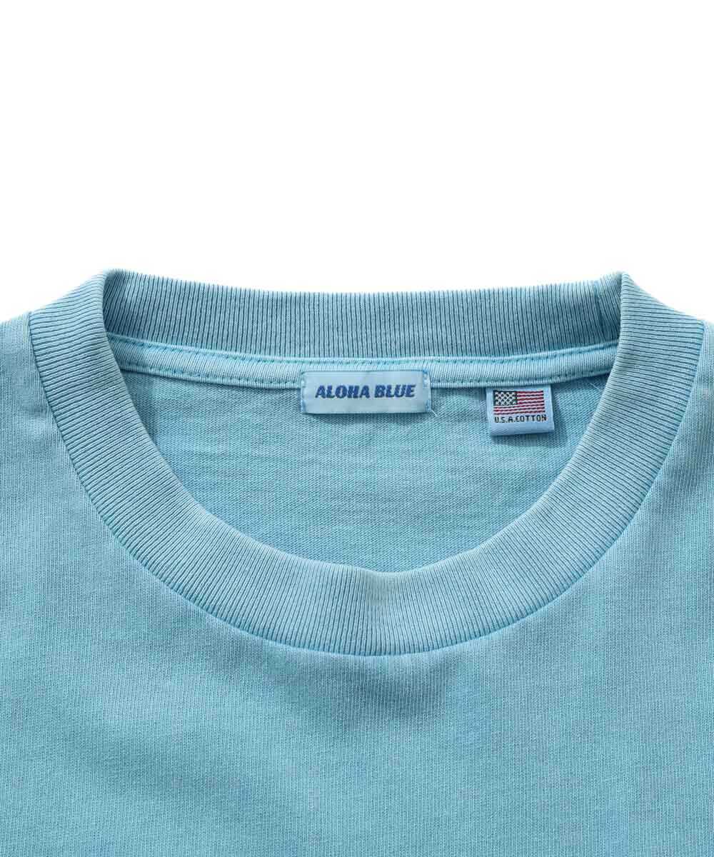 限定 ピグメントダイ ロゴプリントTシャツ