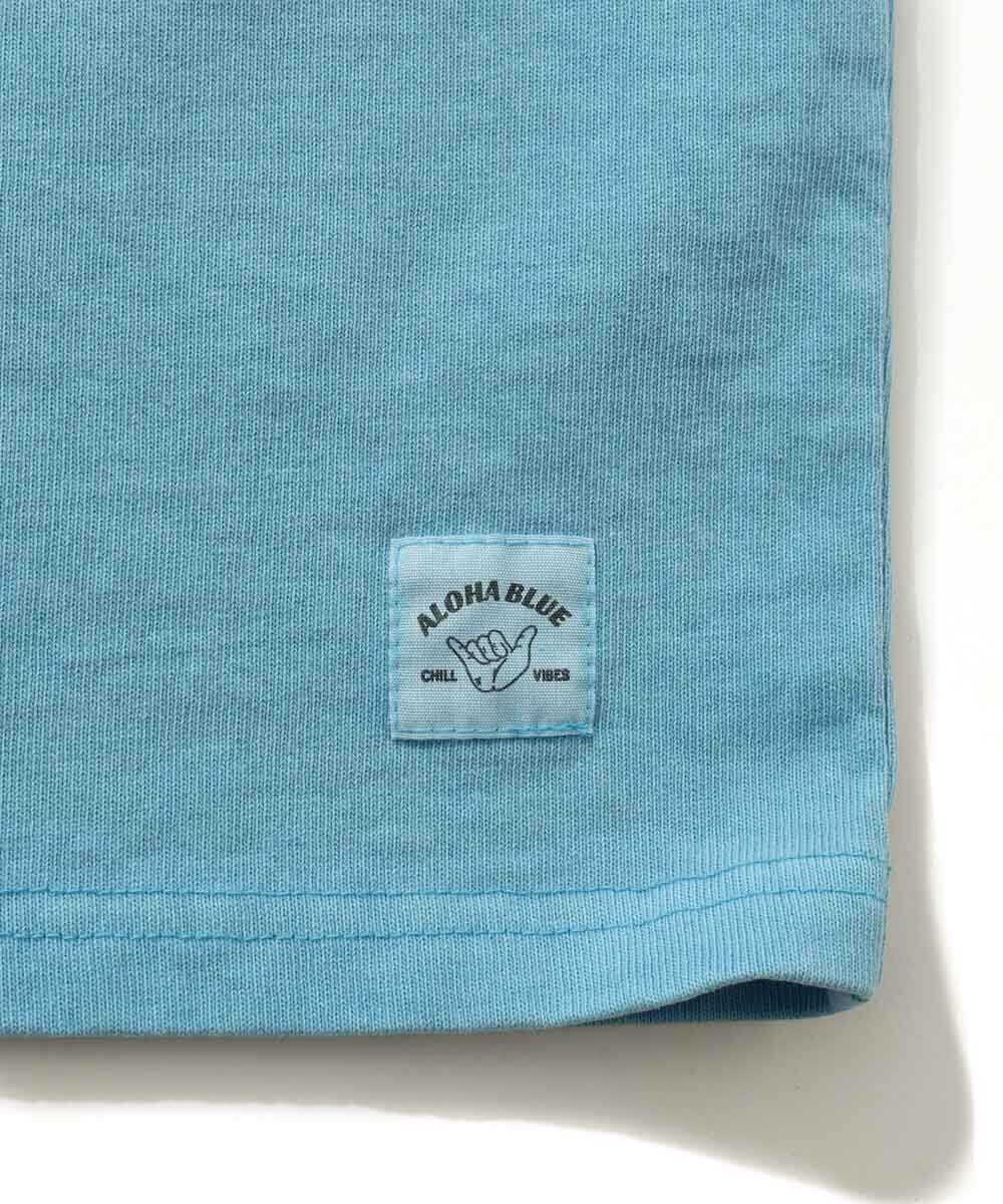 限定 ピグメントダイ ロゴプリントTシャツ