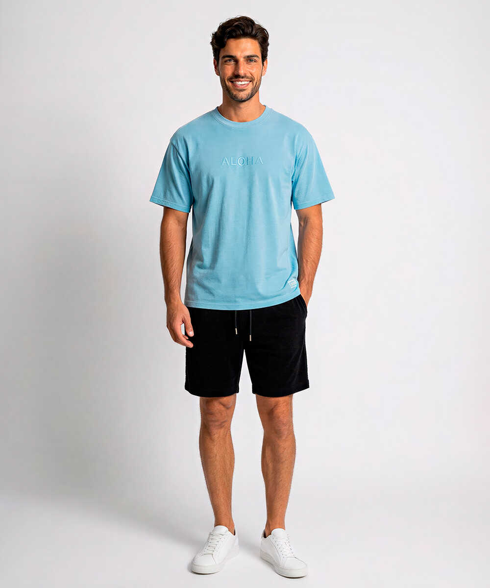 限定 ピグメントダイ ロゴプリントTシャツ