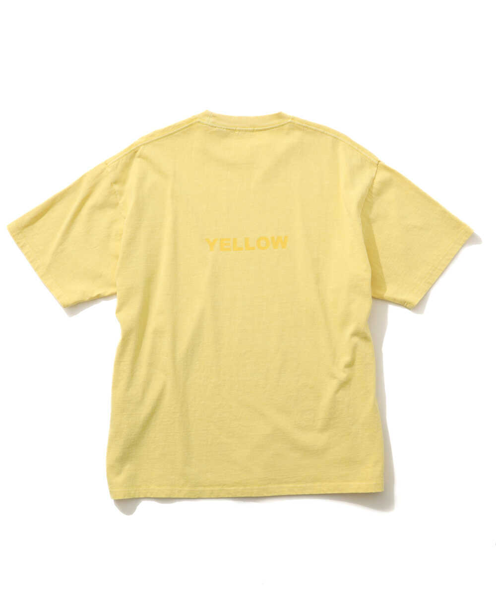 限定 ピグメントダイ ロゴプリントTシャツ