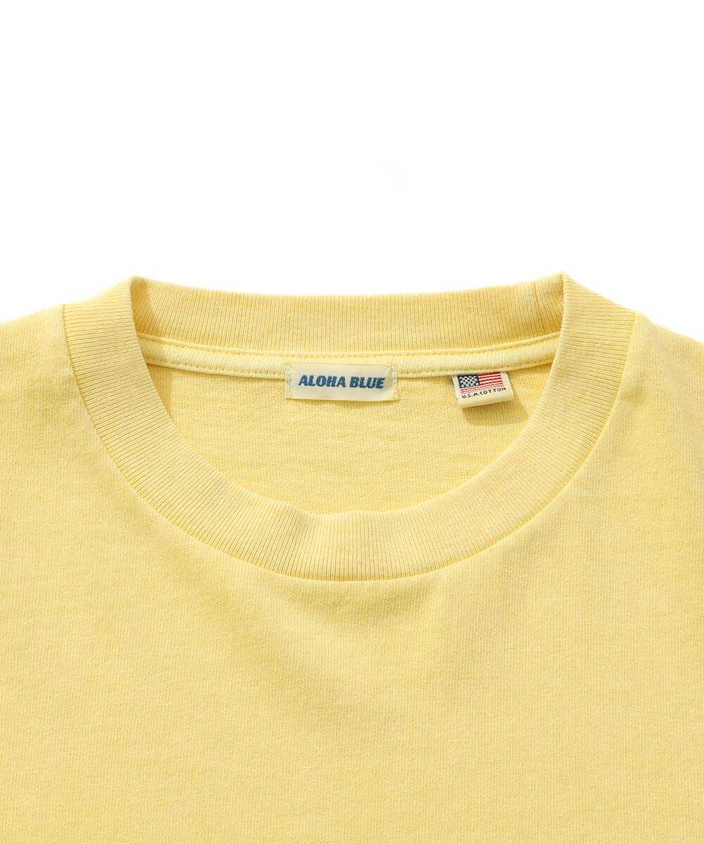 限定 ピグメントダイ ロゴプリントTシャツ