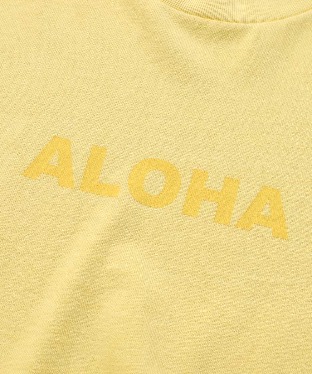 限定 ピグメントダイ ロゴプリントTシャツ