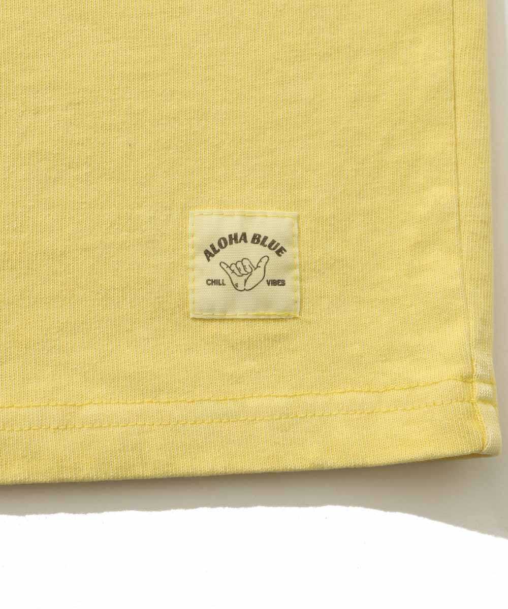 限定 ピグメントダイ ロゴプリントTシャツ