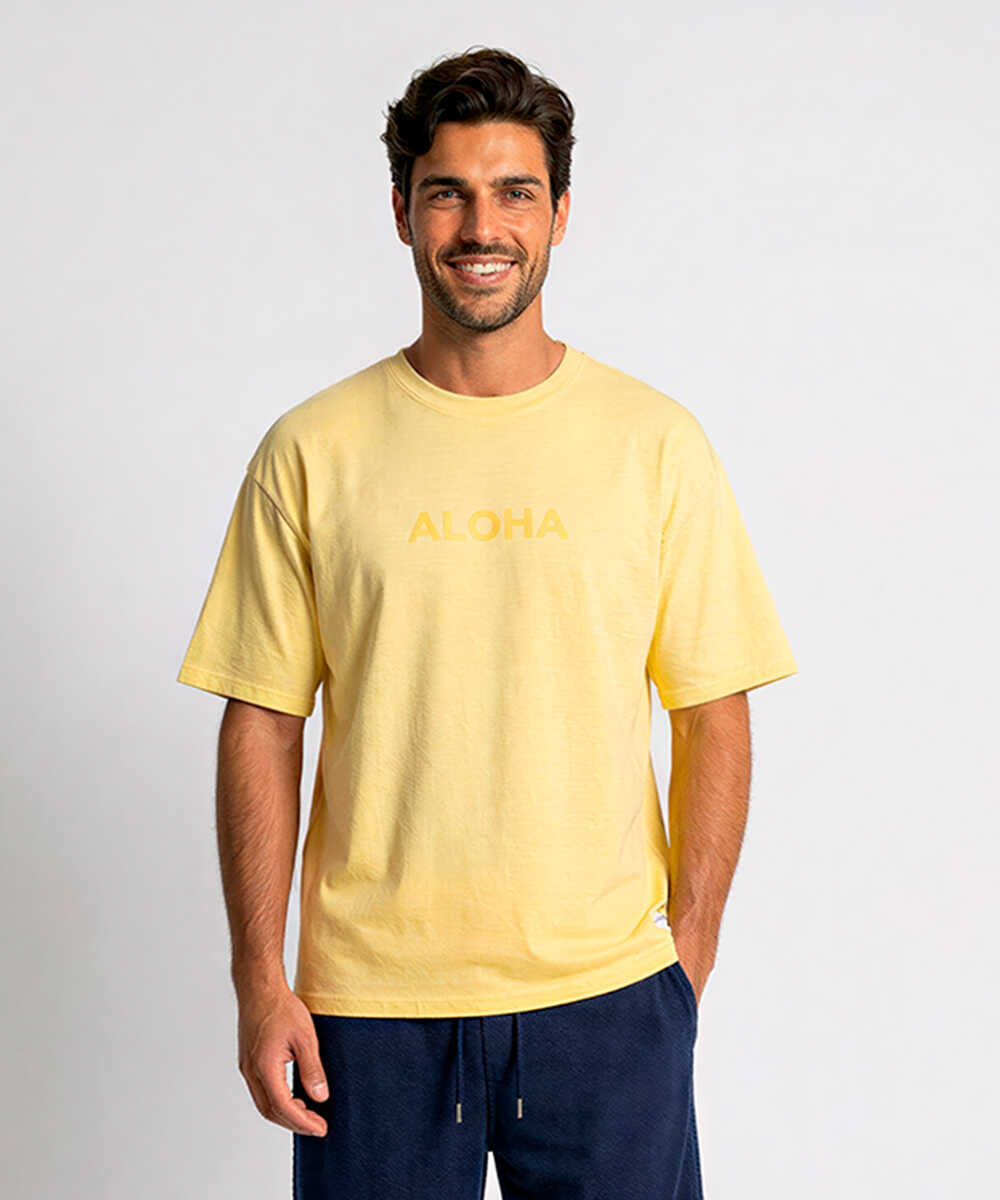 限定 ピグメントダイ ロゴプリントTシャツ