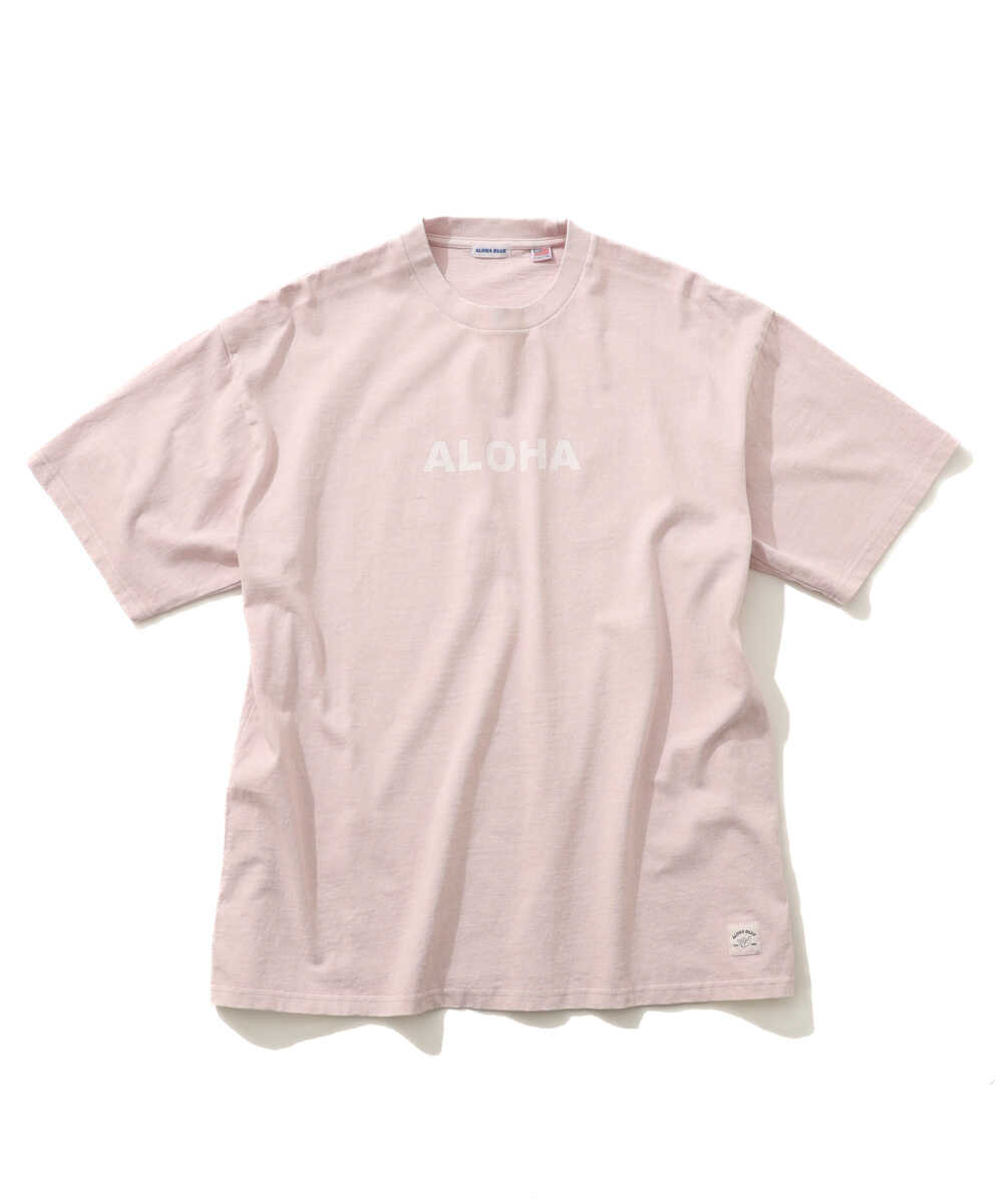 限定 ピグメントダイ ロゴプリントTシャツ