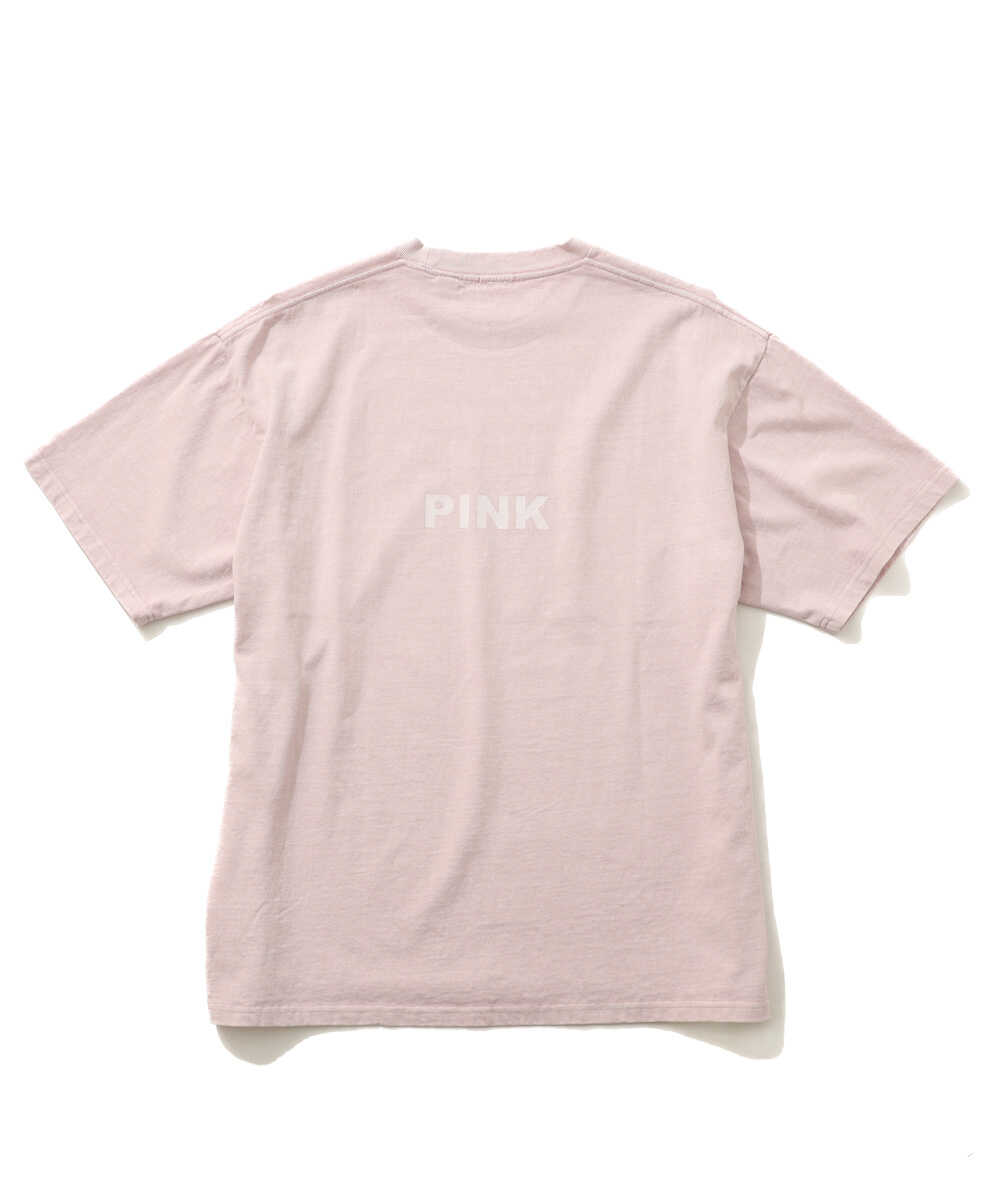 限定 ピグメントダイ ロゴプリントTシャツ