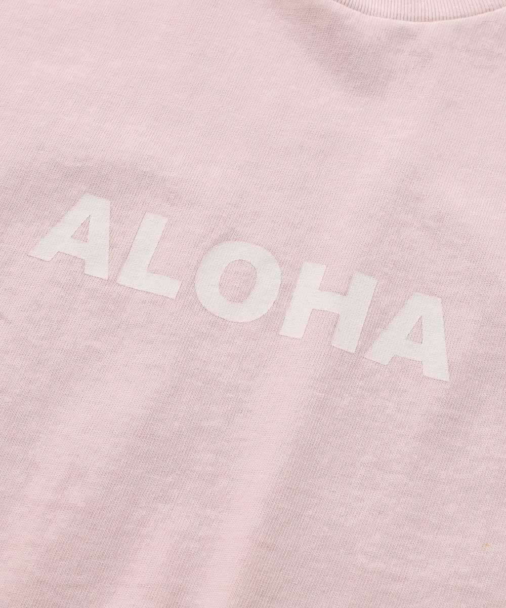 限定 ピグメントダイ ロゴプリントTシャツ
