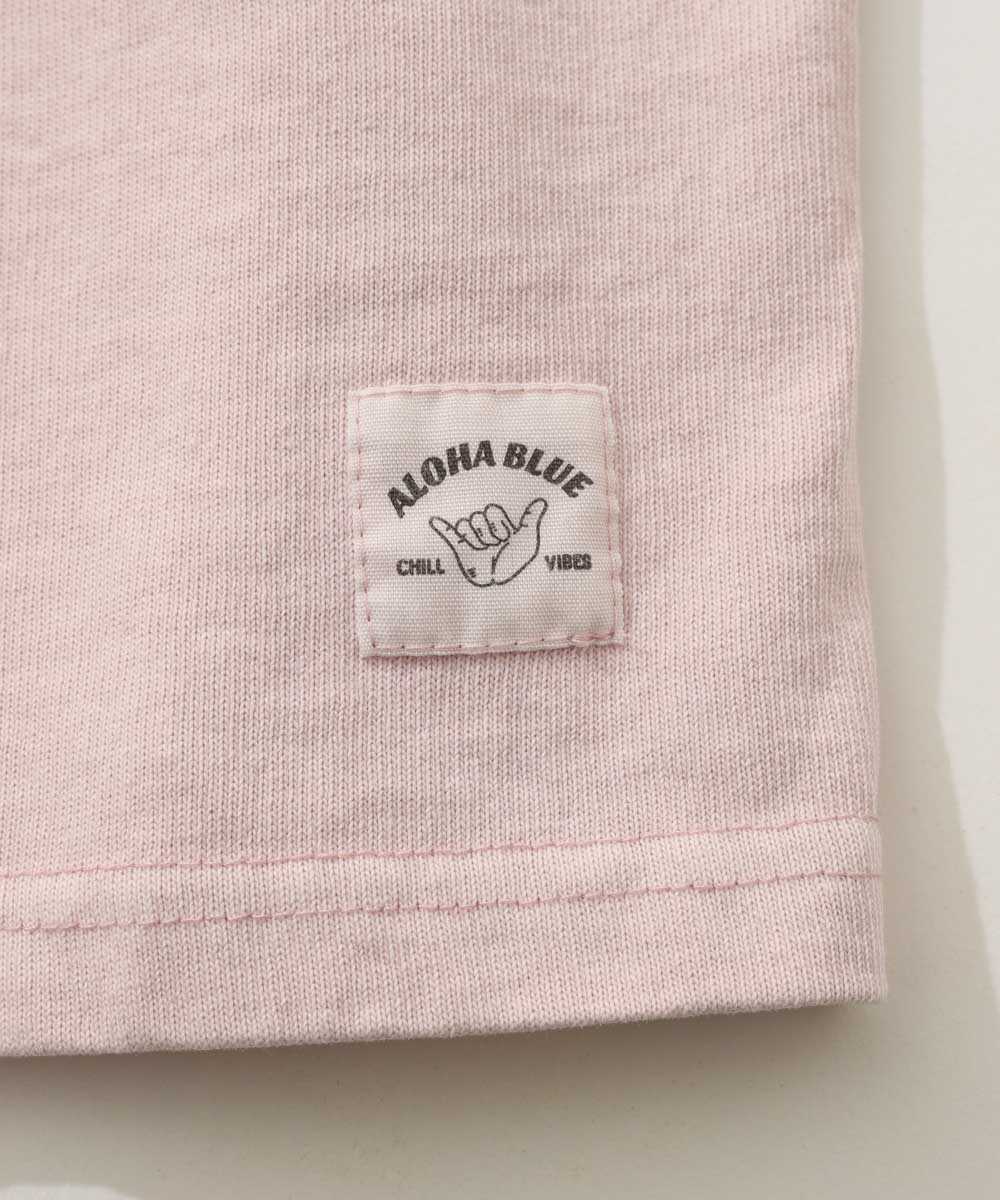 限定 ピグメントダイ ロゴプリントTシャツ