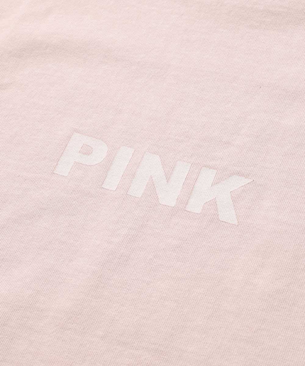 限定 ピグメントダイ ロゴプリントTシャツ