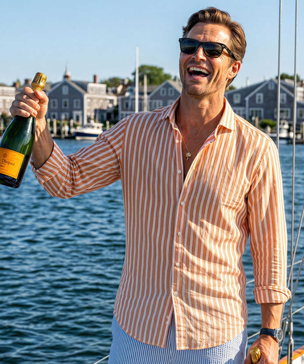 限定 ストライプシャツ