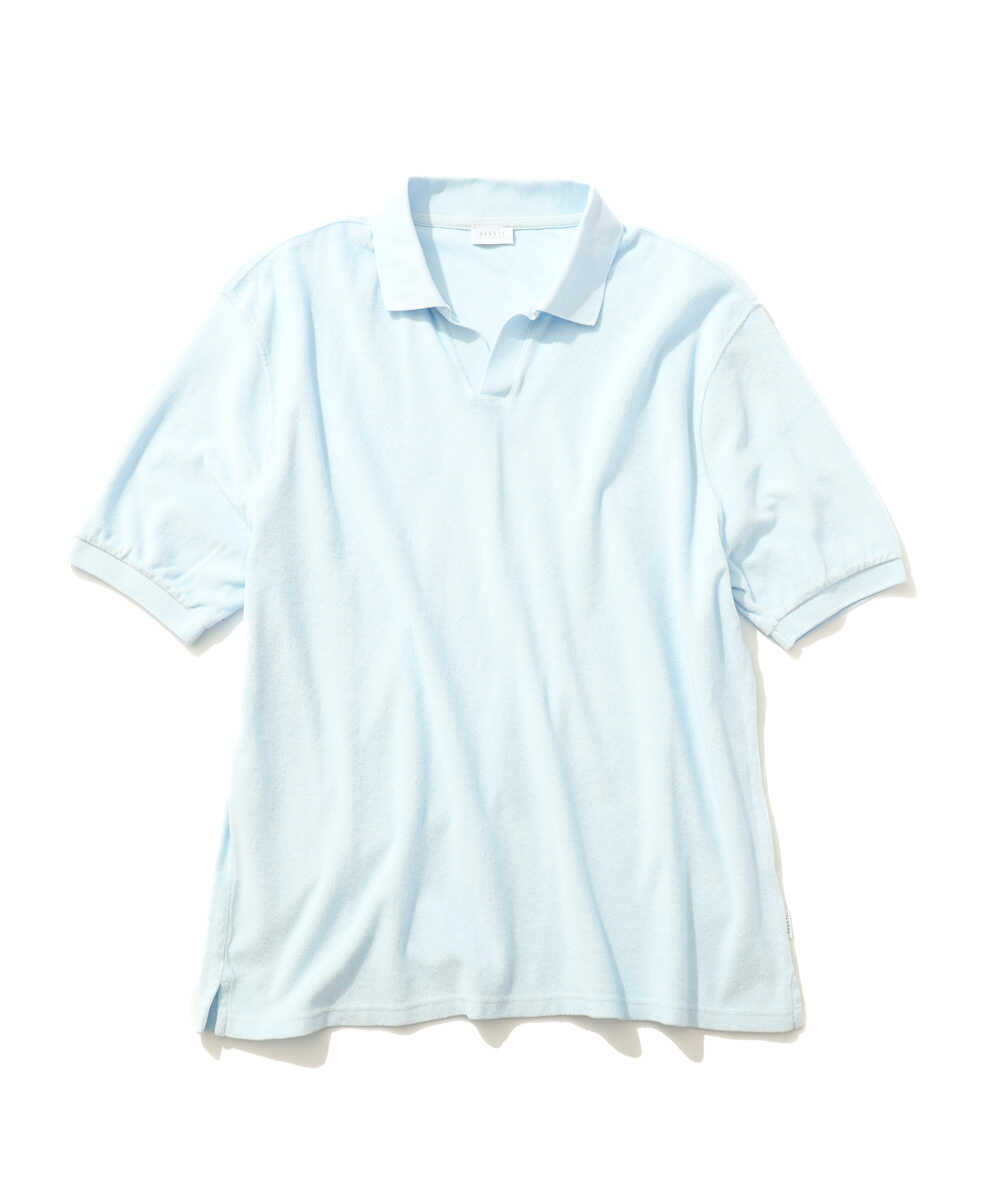 パイル スキッパーポロシャツ