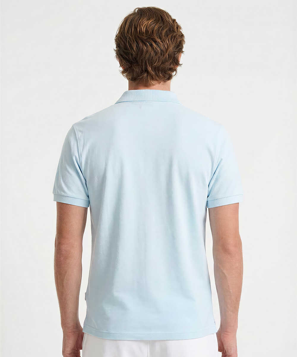 パイル スキッパーポロシャツ