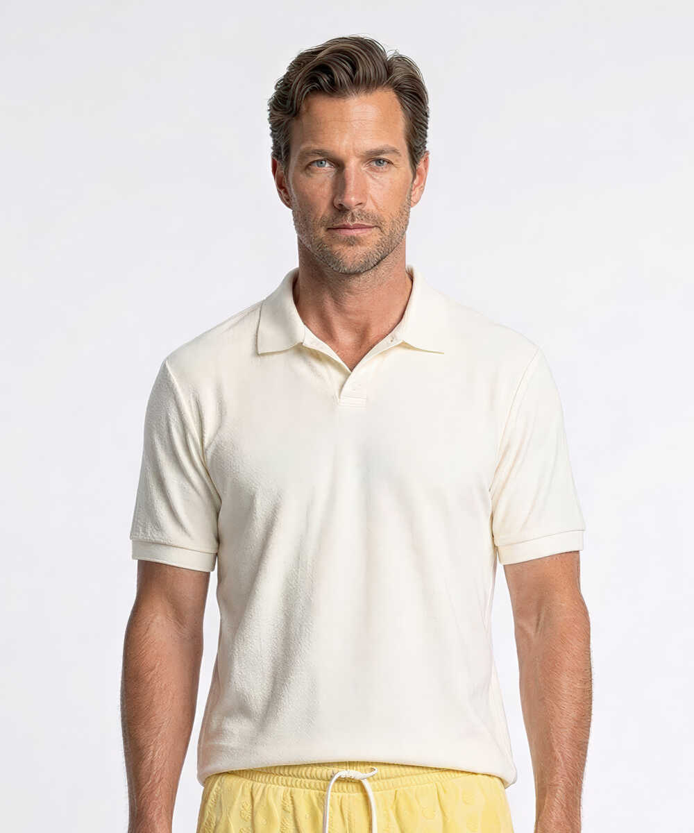 パイル スキッパーポロシャツ