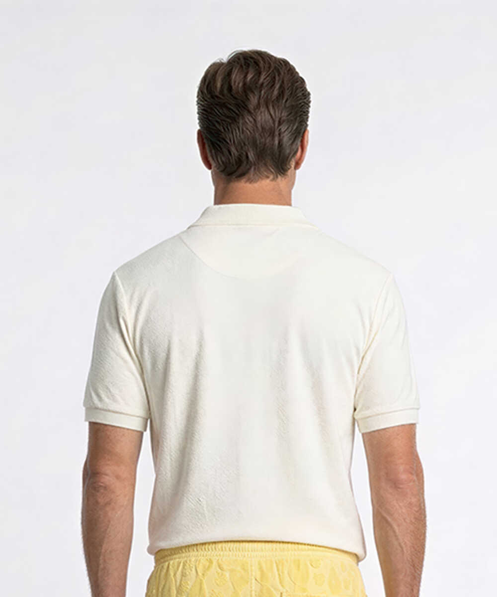 パイル スキッパーポロシャツ