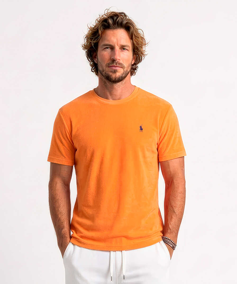 “ポロ ポニー“ロゴ刺繍 パイルTシャツ