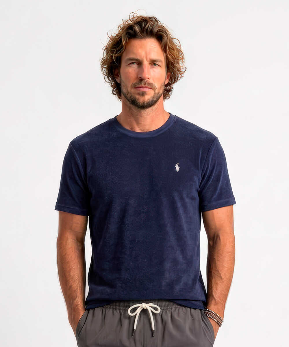 “ポロ ポニー“ロゴ刺繍 パイルTシャツ