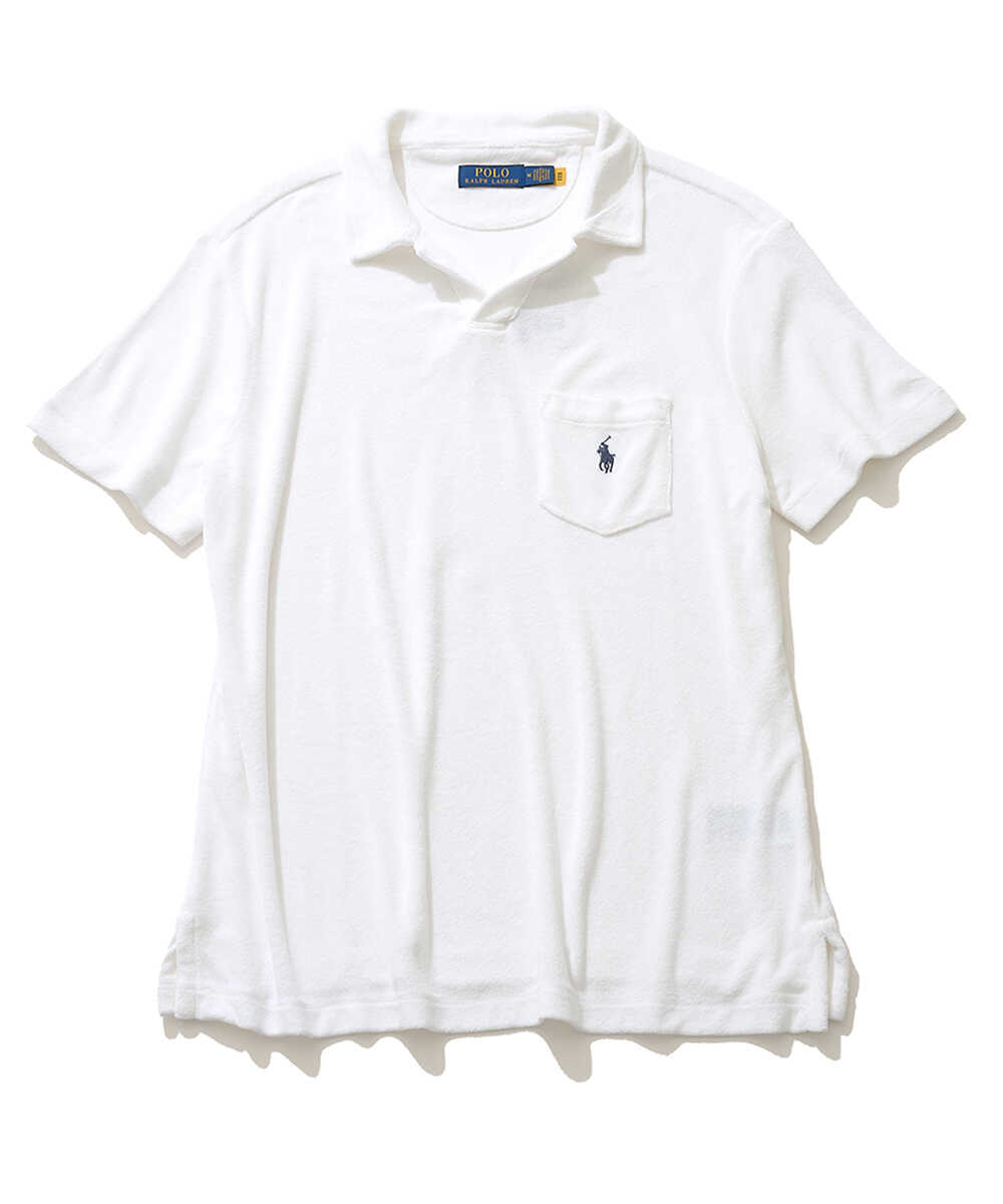 “ポロ ポニー“ロゴ刺繍 パイルスキッパーポロシャツ