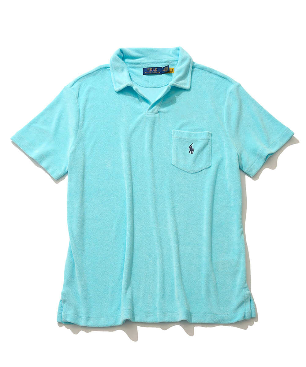 “ポロ ポニー“ロゴ刺繍 パイルスキッパーポロシャツ