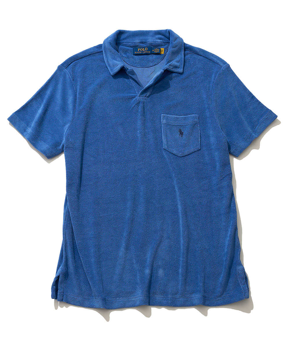 “ポロ ポニー“ロゴ刺繍 パイルスキッパーポロシャツ