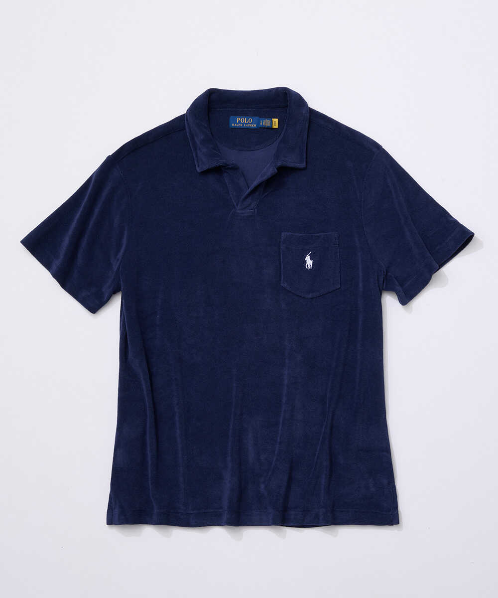 “ポロ ポニー“ロゴ刺繍 パイルスキッパーポロシャツ
