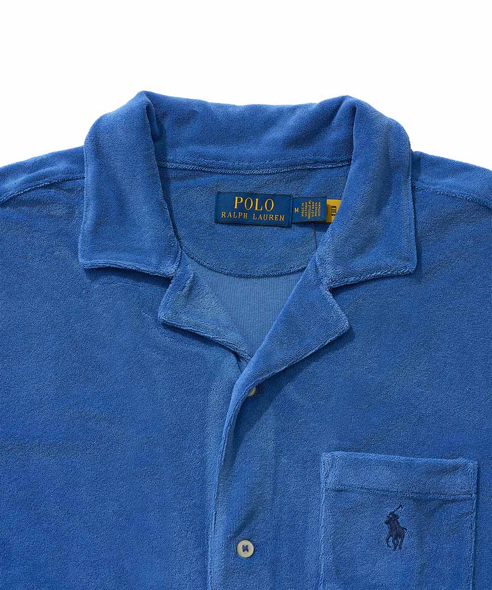 “ポロ ポニー”ロゴ刺繍 パイル半袖シャツ