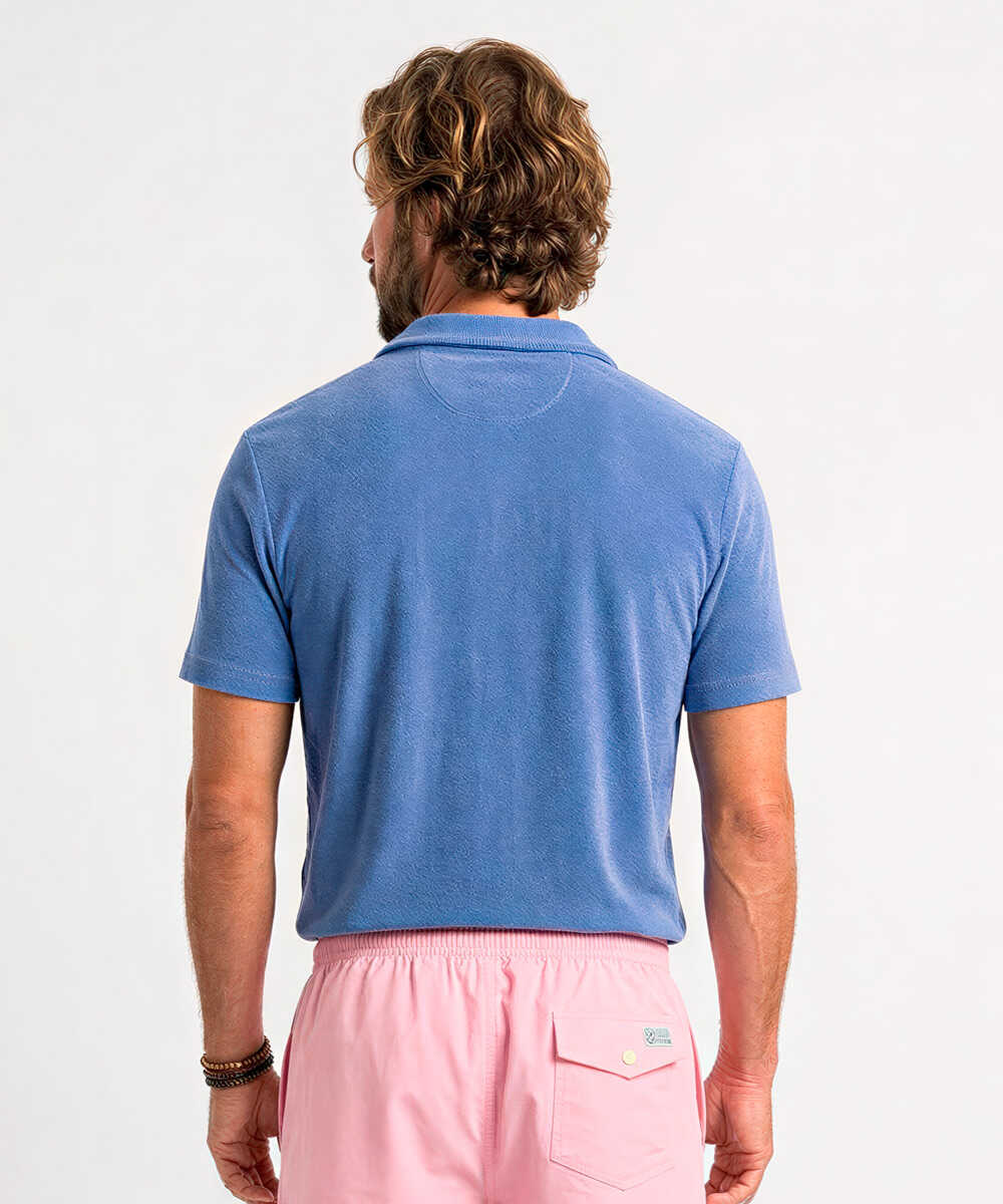 “ポロ ポニー”ロゴ刺繍 パイル半袖シャツ