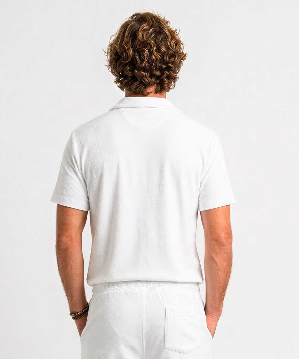 “ポロ ポニー”ロゴ刺繍 パイル半袖シャツ