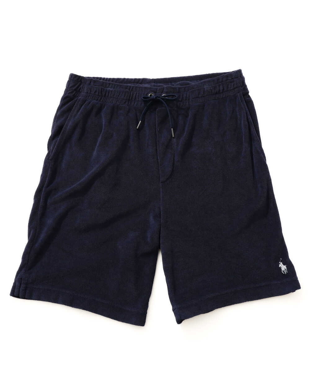 “ポロ ポニー“ロゴ刺繍 パイルショーツ