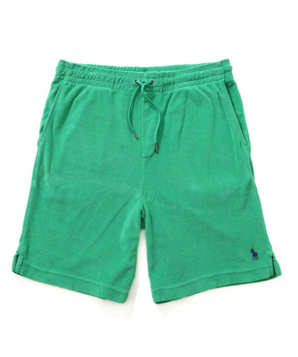 “ポロ ポニー“ロゴ刺繍 パイルショーツ