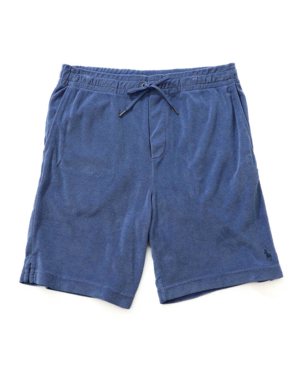 “ポロ ポニー“ロゴ刺繍 パイルショーツ