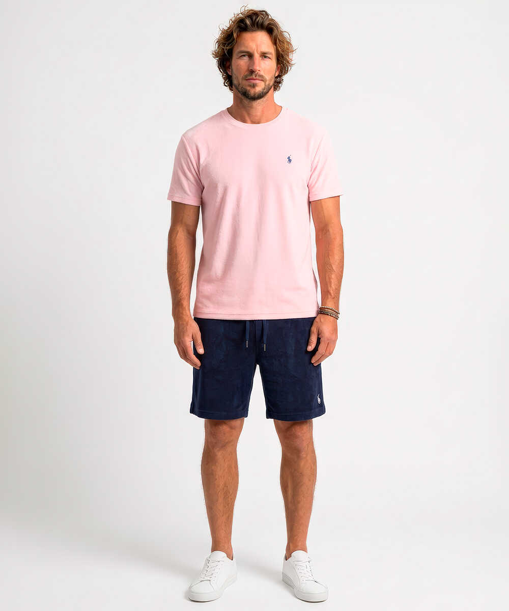 “ポロ ポニー“ロゴ刺繍 パイルショーツ