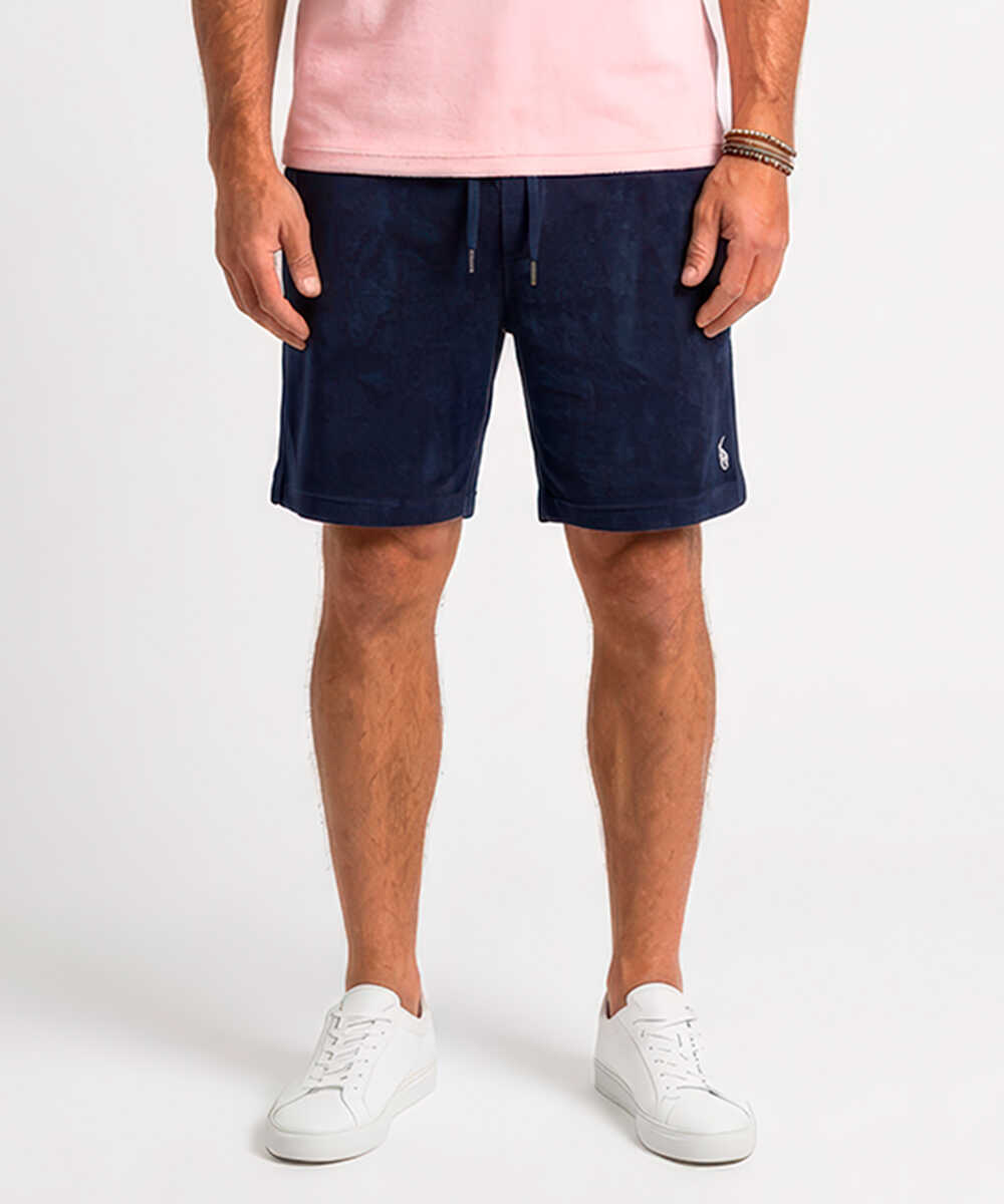 “ポロ ポニー“ロゴ刺繍 パイルショーツ