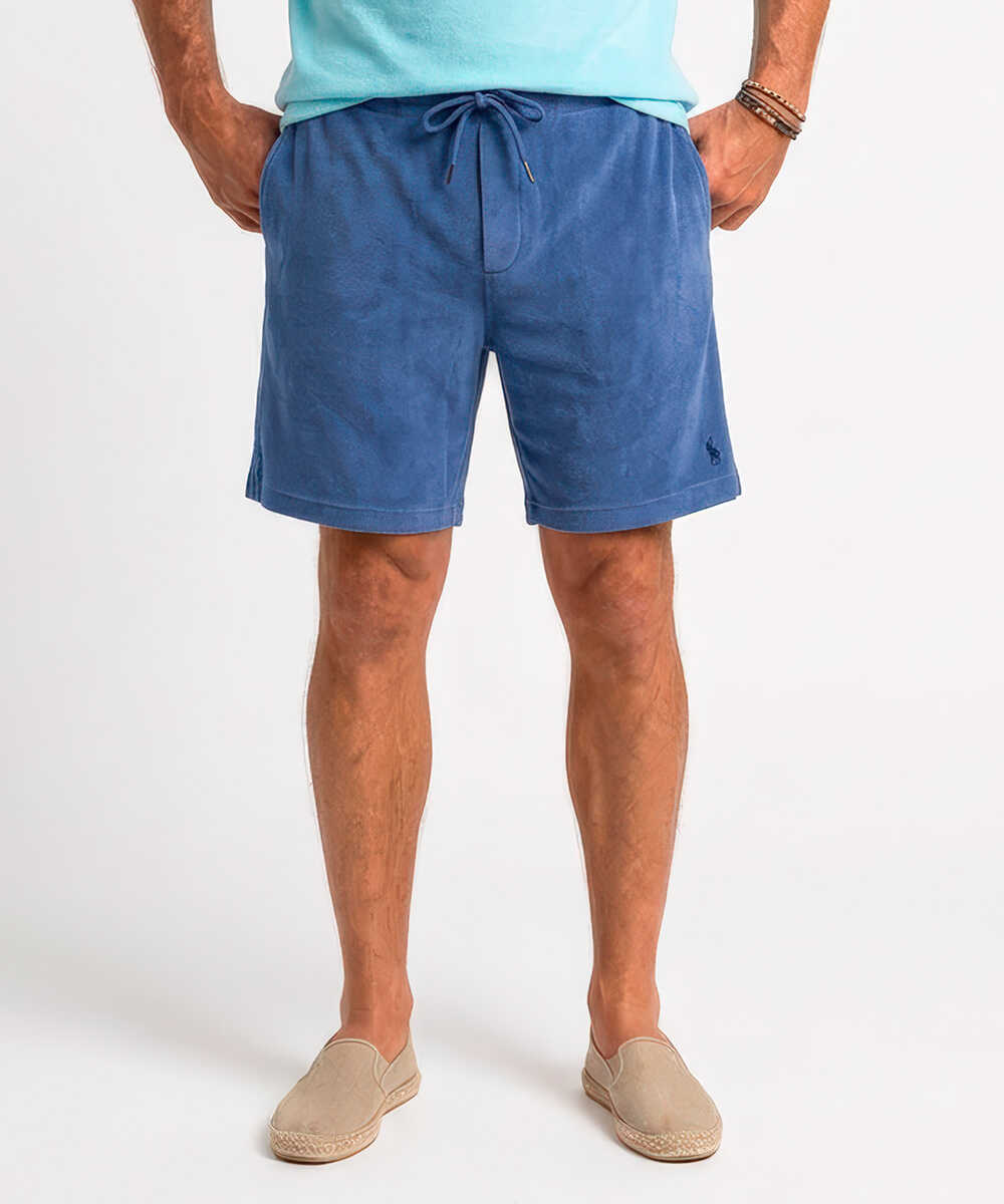 “ポロ ポニー“ロゴ刺繍 パイルショーツ