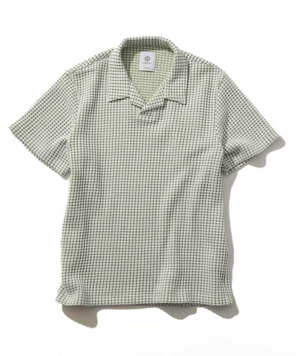 別注限定 ワッフルスキッパー ポロシャツ