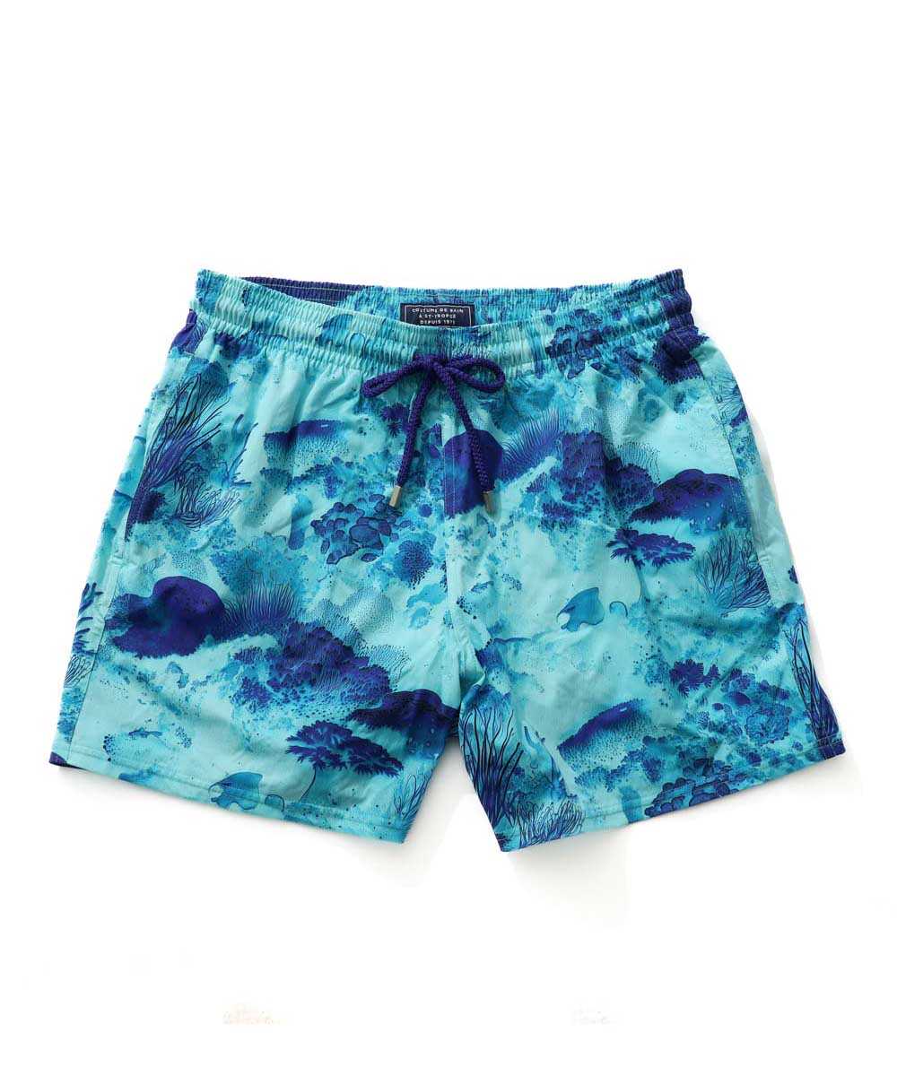 総柄プリント スイムショーツ