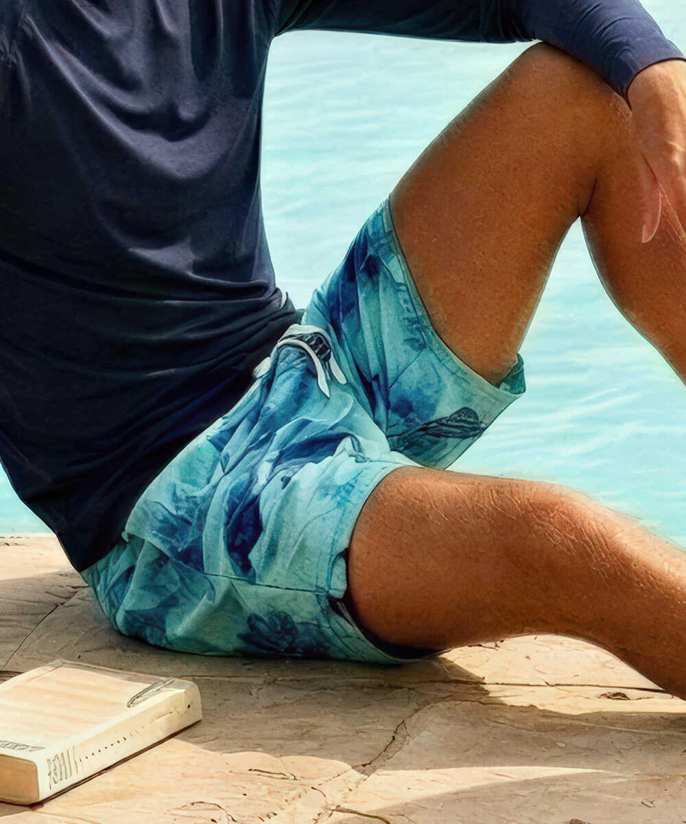 総柄プリント スイムショーツ