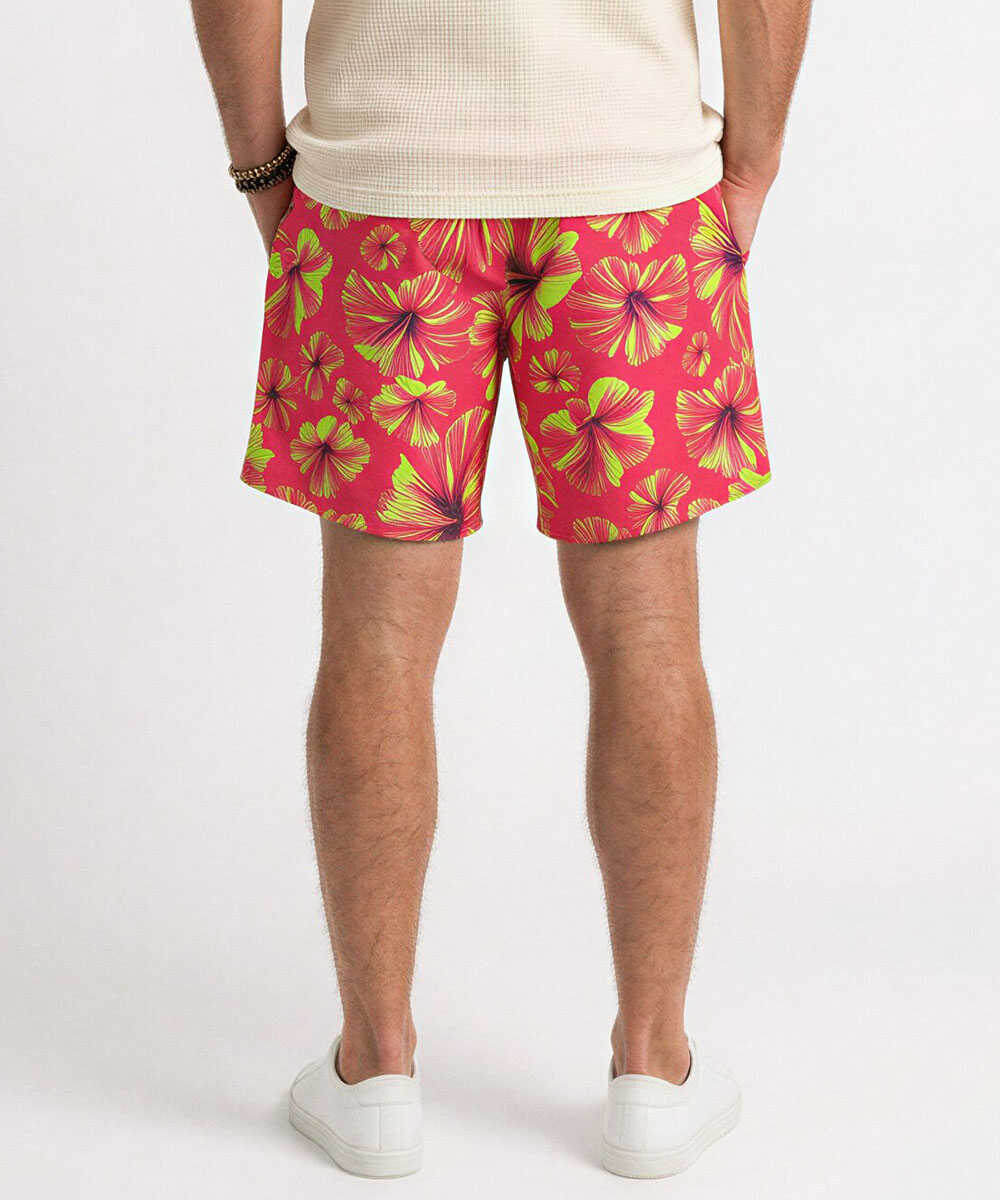 総柄プリント スイムショーツ