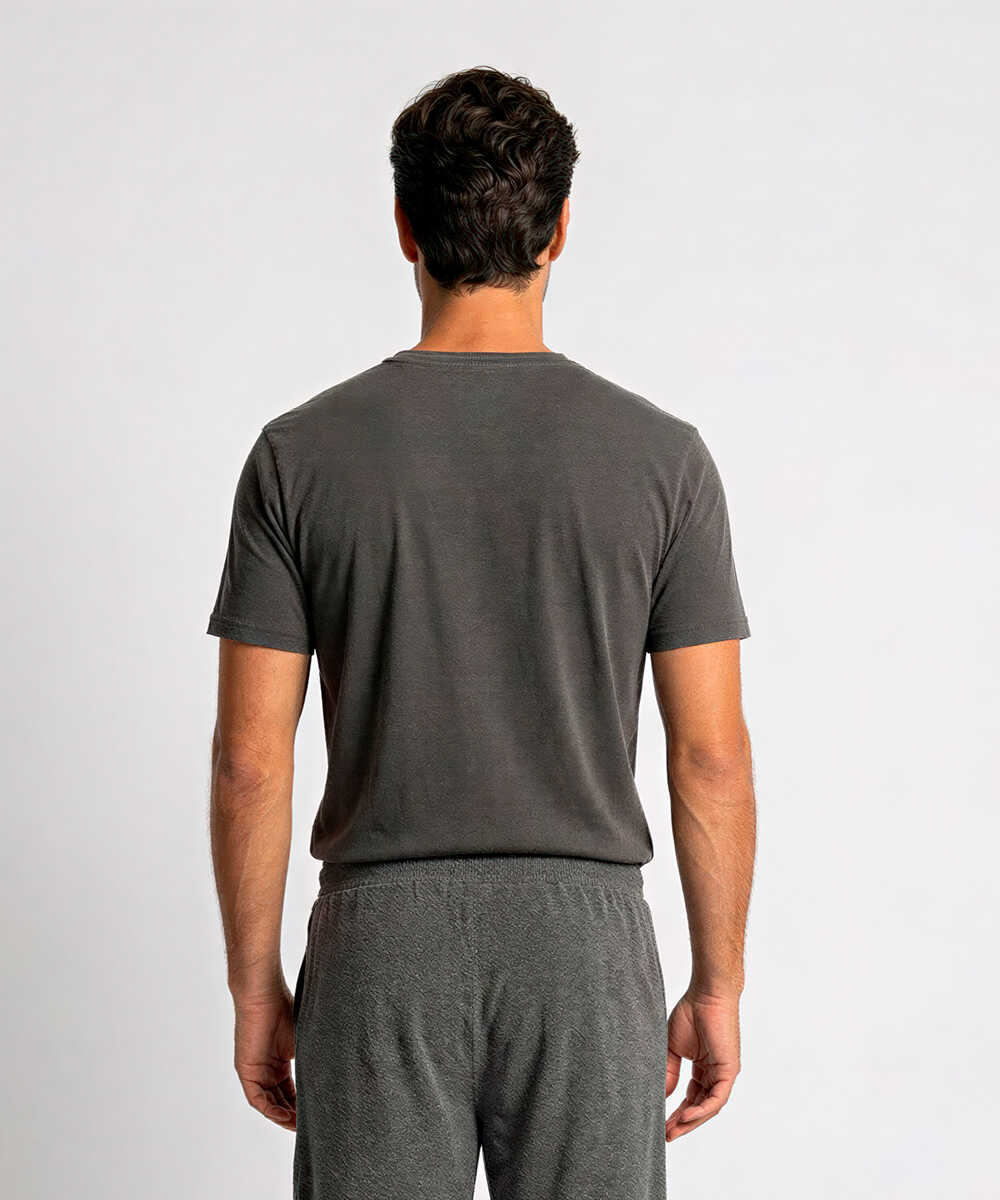 限定 超長綿 イスラエルピマ ヘンリーネックTシャツ