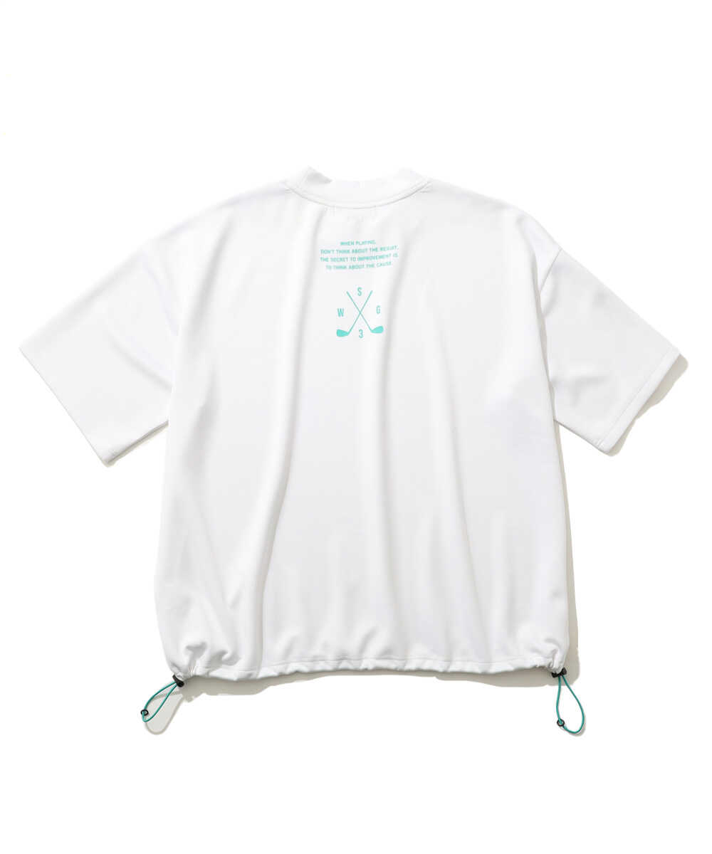 別注限定 モックネック ロゴTシャツ