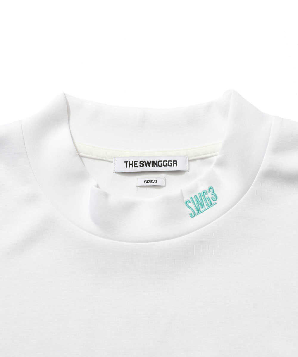 別注限定 モックネック ロゴTシャツ