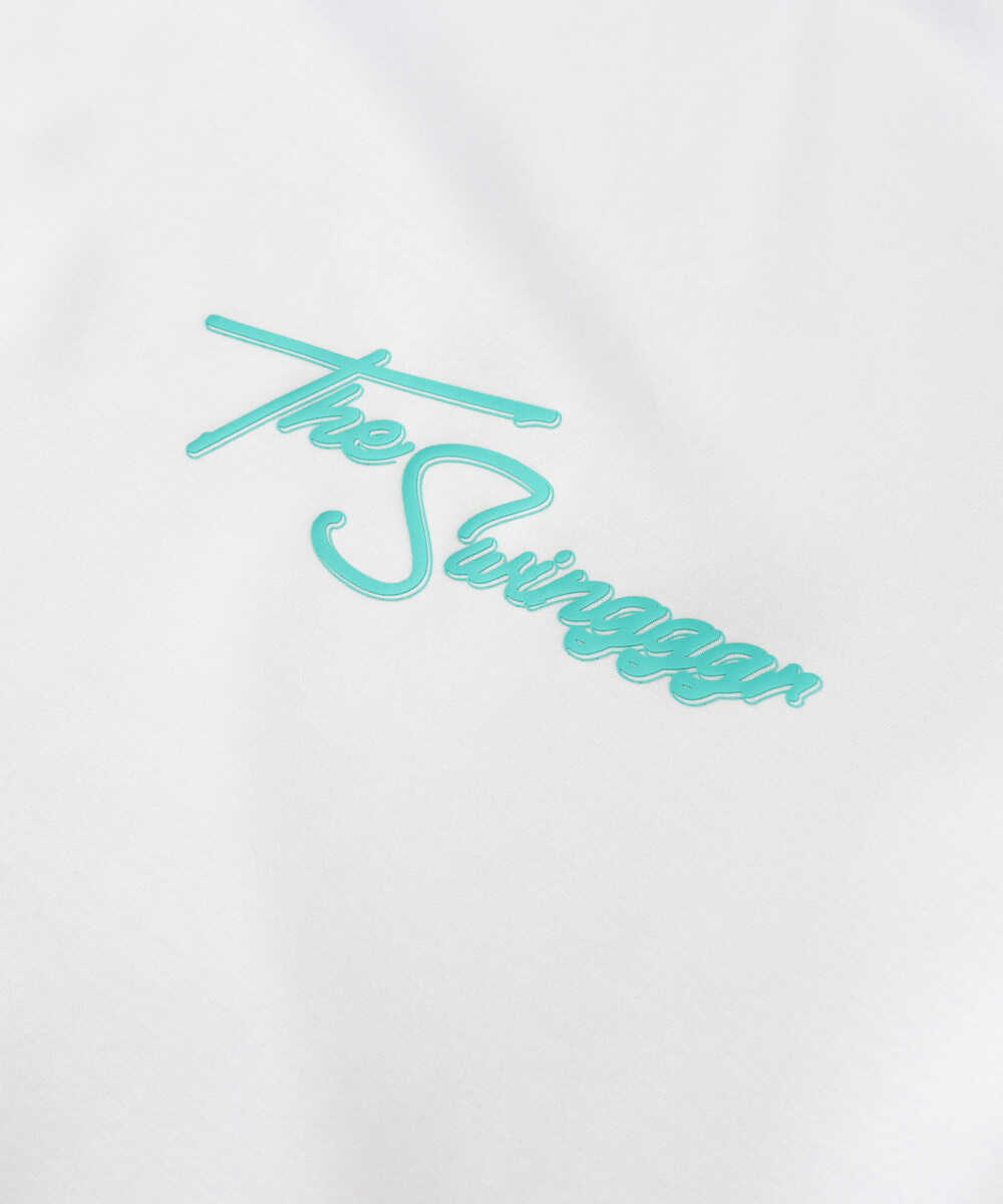 別注限定 モックネック ロゴTシャツ