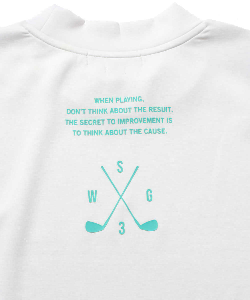 別注限定 モックネック ロゴTシャツ